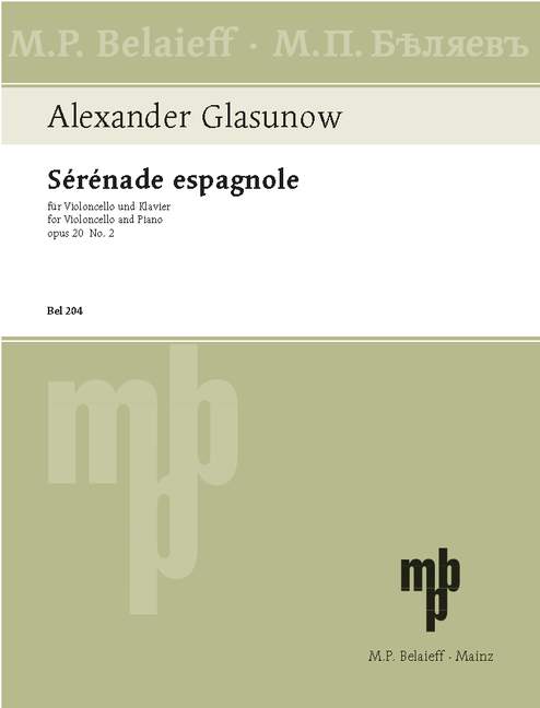 Vorderes Coverbild Serenade espagnole op.20,2