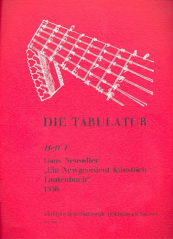 Vorderes Coverbild "Ein newgeordent künstlerisch Lautenbuch" 1536