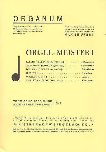 Vorderes Coverbild Orgelmeister Band 1