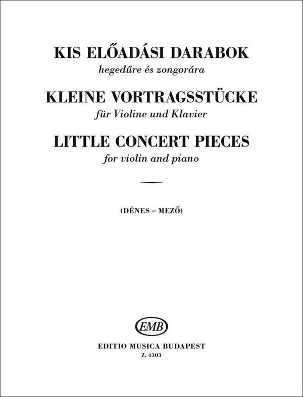 Vorderes Coverbild Kleine Vortragsstücke