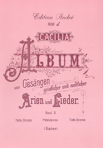 Vorderes Coverbild Cäcilia Album Band 2 für Gesang (hoch)