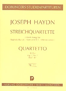 Vorderes Coverbild Streichquartett B-Dur op. 1,1