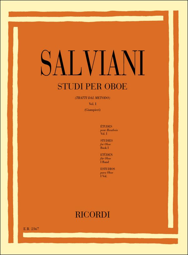 Vorderes Coverbild Studi per oboe vol.1