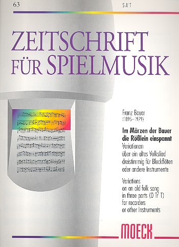 Vorderes Coverbild Variationen über 'Im Märzen der Bauer die Rösslein einspannt'