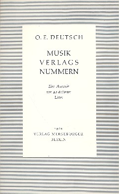 Vorderes Coverbild Musikverlagsnummern