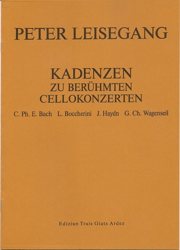 Vorderes Coverbild Kadenzen zu berühmten Cellokonzerten
