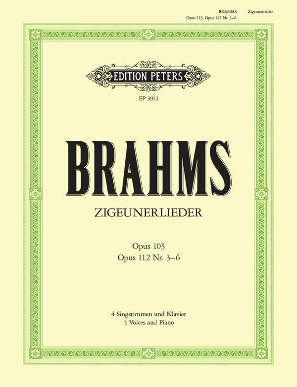 Vorderes Coverbild Zigeunerlieder op.103 und op.112