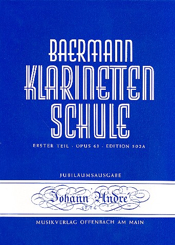 Vorderes Coverbild Klarinettenschule Band 1 Erster Teil op.63