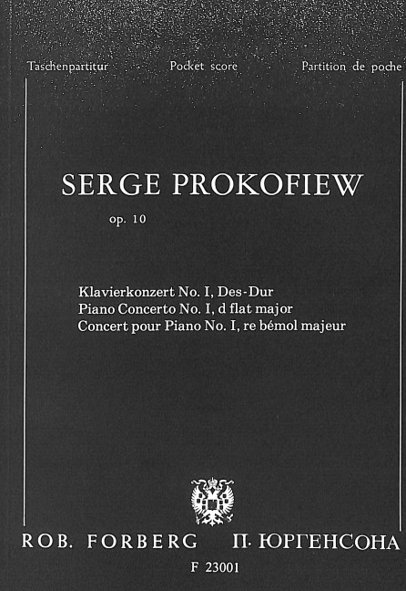 Vorderes Coverbild Konzert Des-Dur Nr.1 op.10