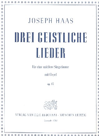 Vorderes Coverbild 3 geistliche Lieder op.13