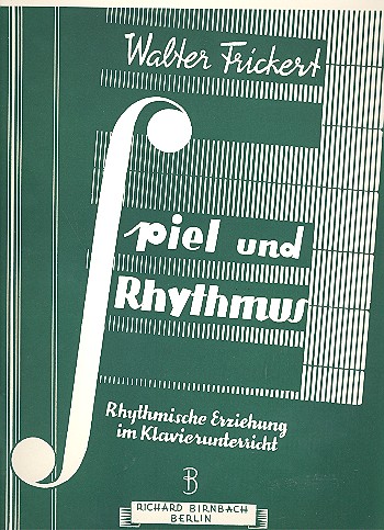 Vorderes Coverbild Spiel und Rhythmus Rhythmische