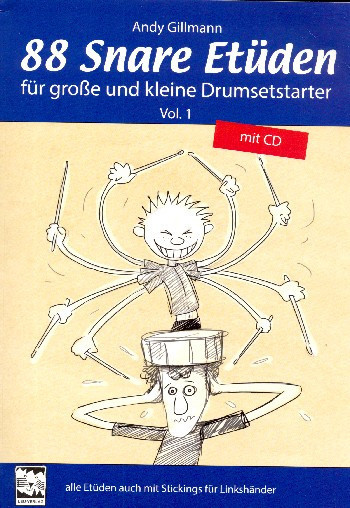 Vorderes Coverbild 88 Snare Etüden Band 1 (+CD)