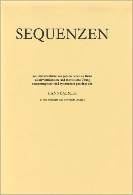 Vorderes Coverbild Sequenzen aus Instrumentalwerken