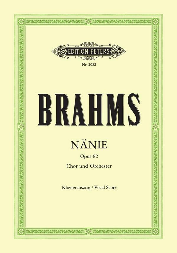 Vorderes Coverbild Nänie op.82