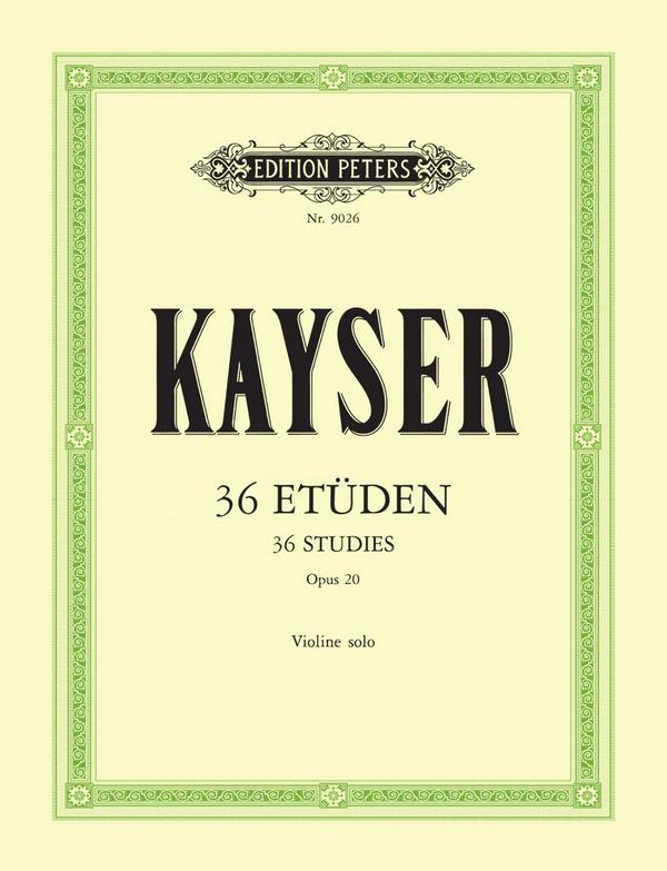 Vorderes Coverbild 36 Etüden op.20