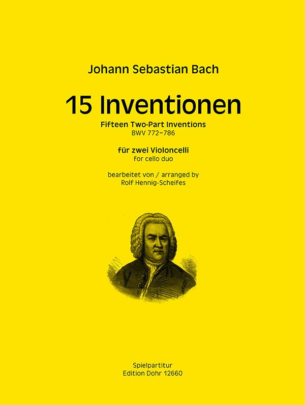 Vorderes Coverbild 15 Inventionen BWV772-786