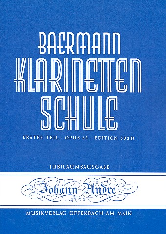 Vorderes Coverbild Klarinettenschule Band 2 Erster Teil op.63