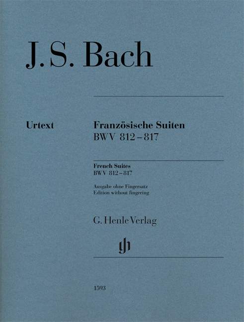 Vorderes Coverbild Französische Suiten BWV812-817