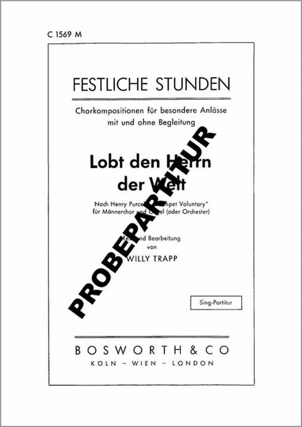 Vorderes Coverbild Lobet den Herrn der Welt Trumpet Voluntary