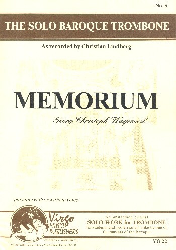 Vorderes Coverbild Memorium for voice, trombone and