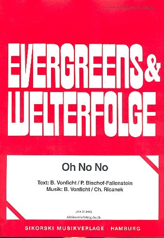 Vorderes Coverbild Oh No No: Einzelausgabe