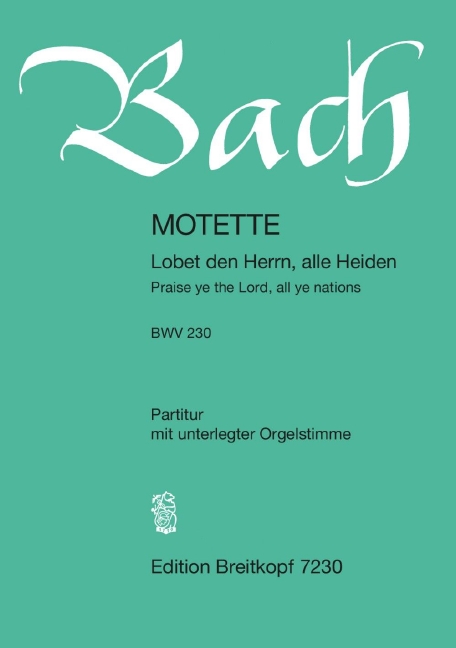 Vorderes Coverbild Lobet den Herren BWV230 - Motette