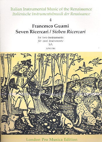 Vorderes Coverbild 7 ricercari (1588)