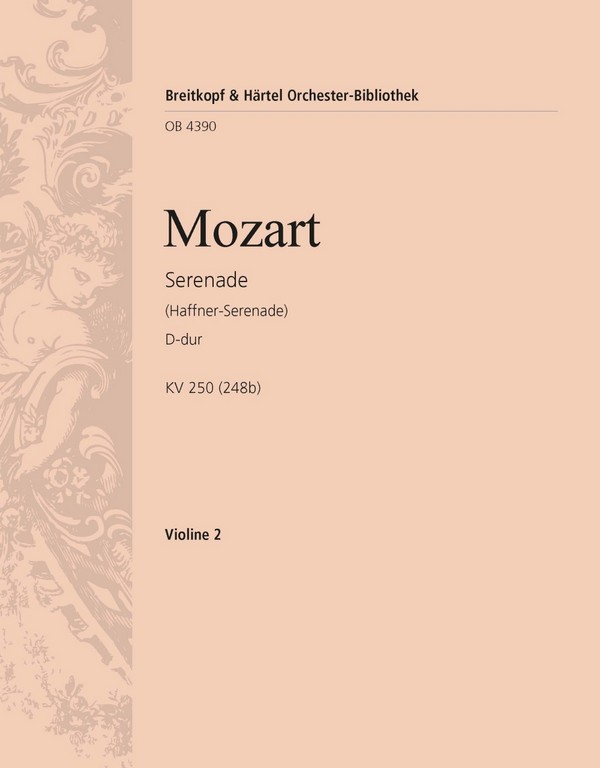 Vorderes Coverbild Serenade D-Dur Nr.7 KV250