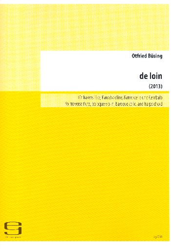 Vorderes Coverbild De loin für Traversflöte, Barockvioline,