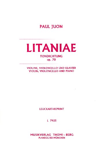 Vorderes Coverbild Litanie op.70