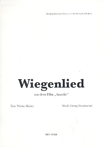 Vorderes Coverbild Wiegenlied aus dem Film Annelie: