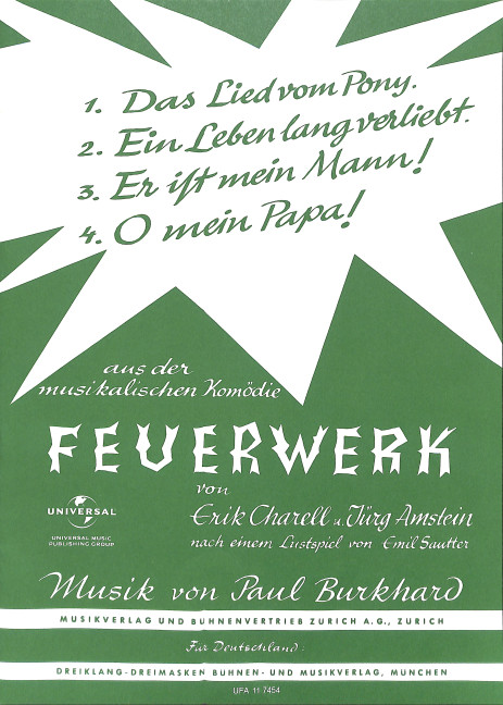 Vorderes Coverbild 4 Lieder aus Feuerwerk