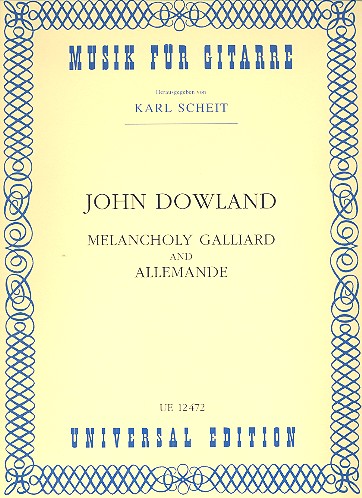 Vorderes Coverbild Melancholy Galliard and Allemande