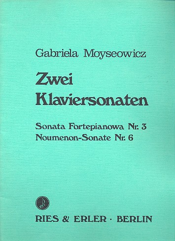 Vorderes Coverbild Sonaten Nr.3 und Nr.6