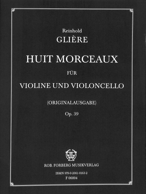 Vorderes Coverbild 8 morceaux op.39 für