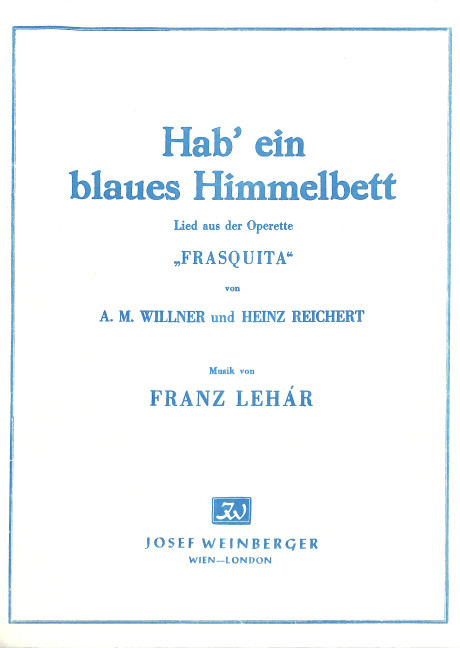 Vorderes Coverbild Hab' ein blaues Himmelbett aus
