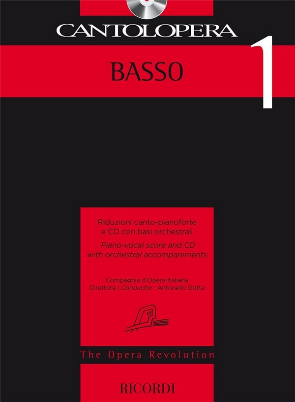 Vorderes Coverbild Cantolopera Collection - Basso vol.1 (+CD)