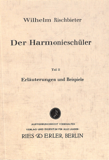 Vorderes Coverbild Der Harmonieschüler Band 2