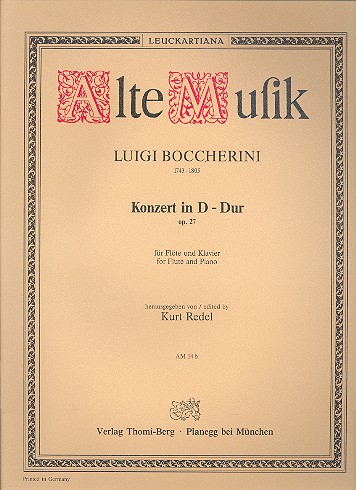 Vorderes Coverbild Konzert in D-Dur op.27
