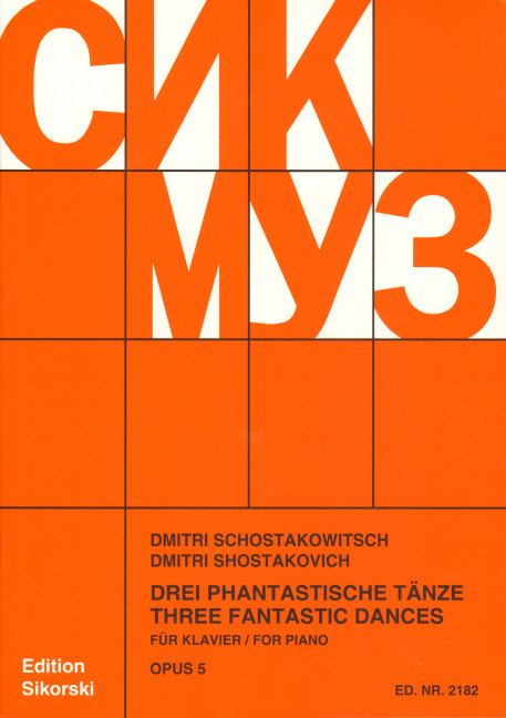 Vorderes Coverbild 3 fantastische Tänze op.5