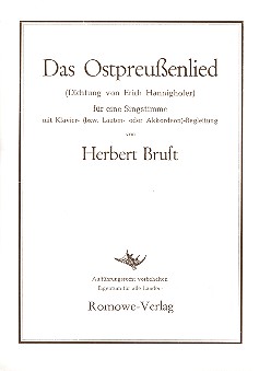 Vorderes Coverbild Das Ostpreußenlied