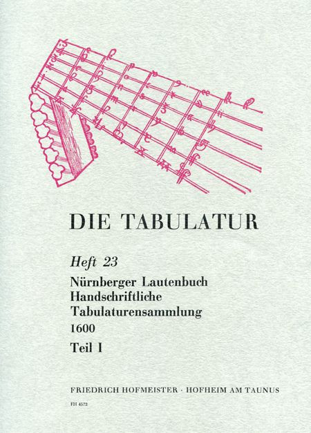 Vorderes Coverbild Nürnberger Lautenbuch Band 1