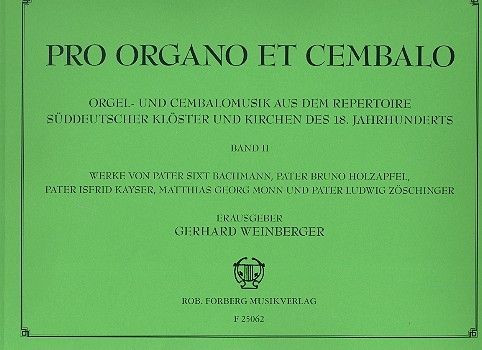 Vorderes Coverbild Pro organo et cembalo Band 2