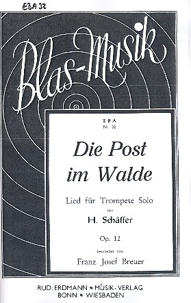 Vorderes Coverbild Die Post im Walde op.12 Lied