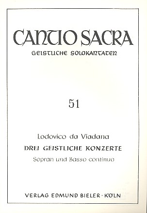 Vorderes Coverbild Drei geistliche Konzerte