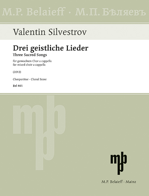 Vorderes Coverbild 3 geistliche Lieder