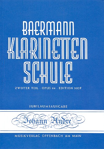 Vorderes Coverbild Klarinettenschule Band 6 Zweiter Teil op.64