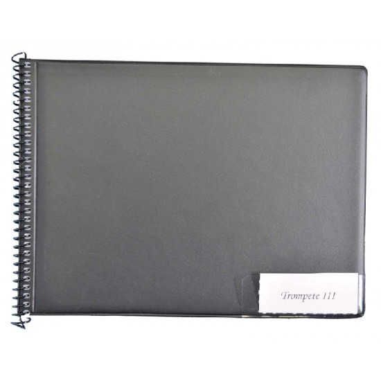 Vorderes Coverbild Marschnotenmappen 20 Taschen schwarz