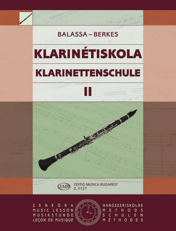 Vorderes Coverbild Klarinettenschule Band 2 (dt/un)