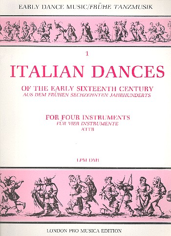 Vorderes Coverbild Italian Dances of the early 16th Century